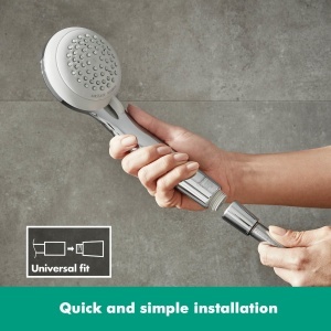Dus cu mana hansgrohe Crometta 85, 2 tipuri de jet, crom, 85 mm - Img 3