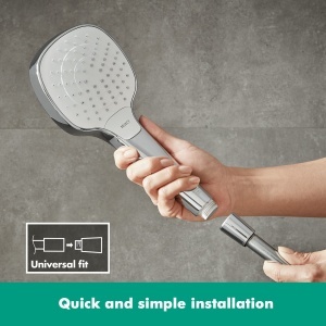 Dus cu trei tipuri de jet hansgrohe Croma Select E, 110 mm, cromat - Img 5
