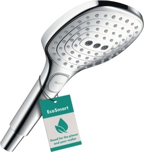 Dus cu trei tipuri de jet hansgrohe Raindance Select E, 120 mm, crom, EcoSmart