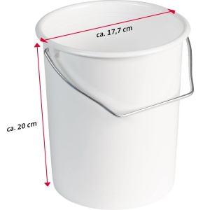 Eimer pentru alimente Westmark 3L, 2 bucati, plastic, alb - Img 5