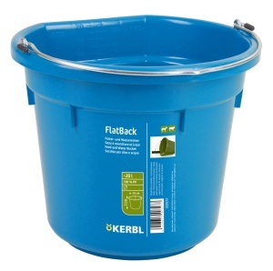 Eimer pentru Fodera si Apa Kerbl FlatBack, 20L, Plastic, Culoare Diversa