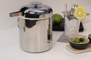Eiseimer APS 1,3 l cu Abtropfgitter si Zanga, 15,5 x 15 cm, Inox si Plastic - Img 8
