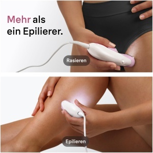 Epilator Braun Silk Epil 3-032, cu fir, roz, masaj si lumina SmartLight - Img 6