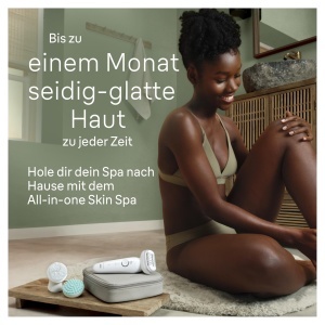 Epilator Braun Silk-epil 9 SkinSpa, albsilver, waterproof, set complet - Img 2
