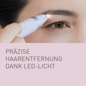 Epilator pentru sprancene si fata Panasonic ES-EF10, LED, compact, mov - Img 4