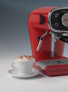 Espressor Ariete 1388 Cafe Retro Rosu 15 Bar 850W Compatibil Cafea Macinata si Paduri ESE - Img 4