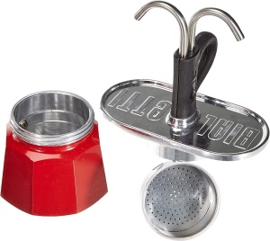 Espressor Bialetti Mini Express Kandisky 2 cesti Rosu Aluminiu - Img 6