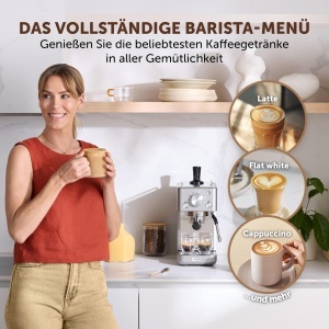 Espressor Breville Barista Slimline VCF185X 15 bar Spumator lapte integrat Argintiu - Img 5