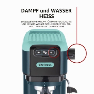 Espressor cafea Ariete 1399, 1300 W, capacitate 1.1 l, culoare albastra - Img 3
