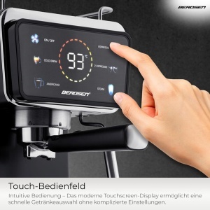 Espressor cafea Berdsen - 1,5 L, 1350 W, 20 Bar, Negru - Img 5
