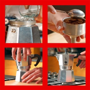 Espressor cafea Bialetti Moka Express, 2 cesti, 90 ml, argintiunegru - Img 4