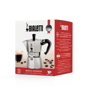 Espressor cafea Bialetti Moka Express, 3 cesti (130 ml), aluminiu, argintiu - Img 6