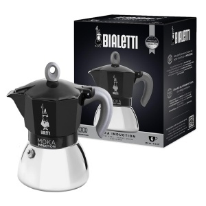 Espressor cafea Bialetti Moka Induction, 6 cesti, negru, pentru toate tipurile de plite