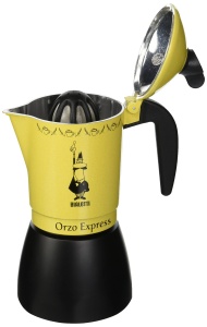 Espressor cafea Bialetti Moka Orzo Express, 4 cesti, aluminiu, galben - Img 2