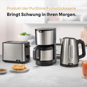 Espressor cafea Braun PurShine KF1505, 1.2L, 1000W, Negru - Img 7