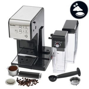 Espressor cafea Breville Prima Latte II, 19-bar, argintiu, cu spumator de lapte - Img 4