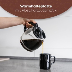 Espressor cafea Clatronic KA 3473, 12-14 cesti, 900W, negru - Img 5