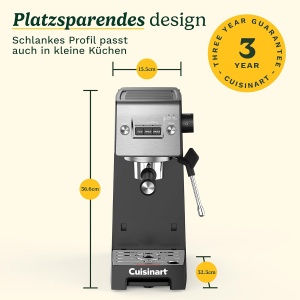 Espressor cafea Cuisinart Slim 15 Bar 1,5L Inox - Img 9