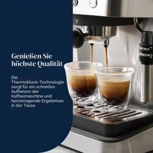 Espressor cafea DeLonghi Classic EM450.M, 15 Bar, 1.7 L, inox - Img 4