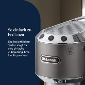 Espressor cafea DeLonghi Dedica Style EC685.TB, 15 bar, Titan, compact - Img 5