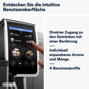 Espressor cafea DeLonghi Dinamica Plus 24 bauturi, Titanium - Img 6