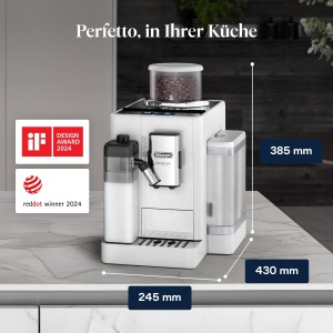 Espressor cafea DeLonghi Rivelia EXAM440.55.W, alb, 16 specialitati, touchscreen 3,5 - Img 3