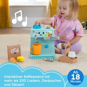 Espressor cafea Fisher-Price cu 10 accesorii, 100 melodii, multilingv - Img 2