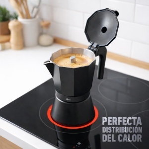 Espressor cafea Jata Hogar CFI12, capacitate 12 cesti, inductie, aluminiu negru - Img 5