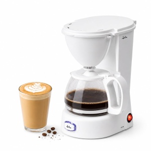 Espressor cafea Jata JECA1752, 2-8 cesti, 750 ml, 650 W, alb