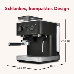 Espressor cafea KitchenAid 5KES6551 cu moara, 15 bari, negru - Img 3