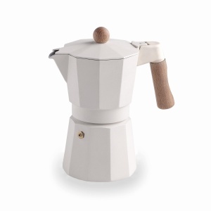 Espressor cafea Lacor 62096, 6 cesti, inductie, alb mat