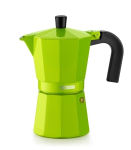 Espressor cafea Monix Lima, 3 cesti, aluminiu, design clasic
