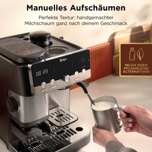 Espressor cafea Ninja Luxe ES301EU, 2-in-1, cu integrat mojar si spumator de lapte - Img 4