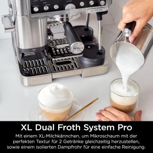 Espressor cafea Ninja Luxe Pro ES701EU, 3-in-1, cu 5 setari de spumare, argintiu - Img 8