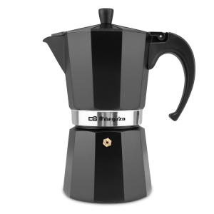 Espressor cafea Orbegozo KFN 910, 9 cesti, aluminiu, negru - Img 2