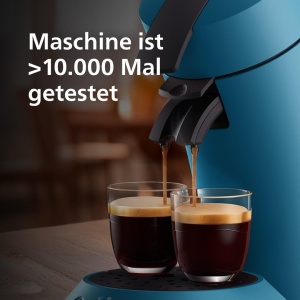 Espressor cafea Philips Senseo Original Plus, 28 plastic reciclat, culoare albastru Pavone - Img 4