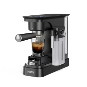Espressor cafea Princess 20 Bar, 0,8 L, 2 cesti simultan, cu recipient pentru lapte - Img 2