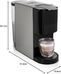 Espressor cafea Princess 249451, 0.8 L, 1450 W, Argintiu - Img 2