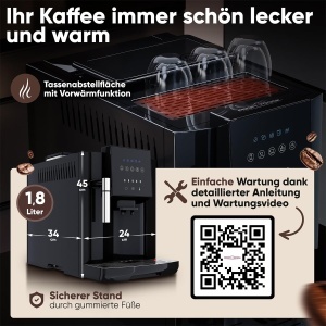 Espressor cafea ProfiCook PC KAV 1281, 1.8L, 1200W, cu functie de spumare - Img 5