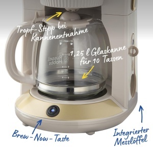 Espressor cafea Russell Hobbs Bronte, 1,25 l, 10 cesti, steingrau - Img 7