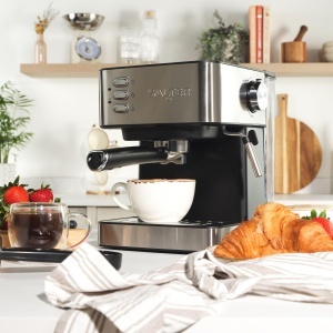 Espressor cafea Salter cu pompa de 15 Bar, rezervor detasabil de 1,6 l, cu spumator de lapte - Img 5