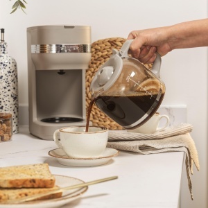 Espressor cafea Salter Rise, 1.5L, 12 cesti, 900W, culoare taupe - Img 4