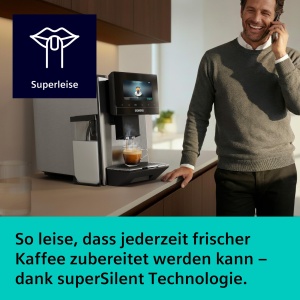 Espressor cafea Siemens EQ900 iAroma, personalizare, display tactil 6.8, argintiu - Img 5