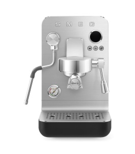 Espressor cafea Smeg MiniPro EMC02BLMEU, 1700W, 1.7L, Negru Mat