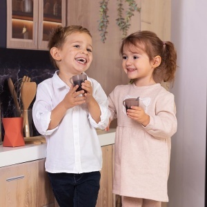 Espressor cafea Smoby cu functie de apa, lumini si sunete, set accesorii inclus - Img 4