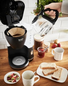 Espressor cafea Tefal Includeo CM533811, 1,25 l, design ergonomic, pentru dreptaci si stangaci - Img 2