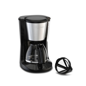 Espressor cafea Tefal Subito CM5S1DE0, 1,25 l, NegruInox, Filtru permanent