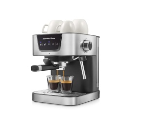 Espressor cafea Tescoma PRESIDENT, cu sistem de spumare, din inox, 2 cani