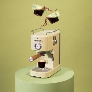 Espressor Cecotec Compact Power Espresso 20 Retro Green 1100W 20 Bar - Img 3