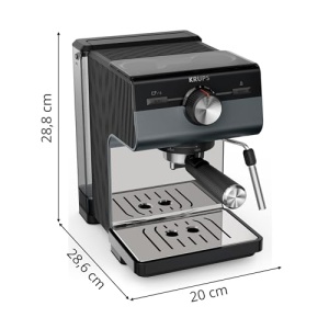 Espressor manual Krups Authentic XP384G10 15 bar Dark Silver functie spumare lapte - Img 10
